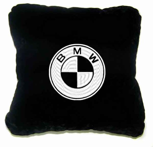Подушка с логотипом bmw
