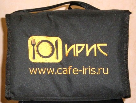 Вышивка логотипа на сумке