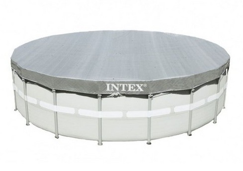 Тент на круглый каркасный бассейн 488 см Intex (защита от ультрафиолета) 28040